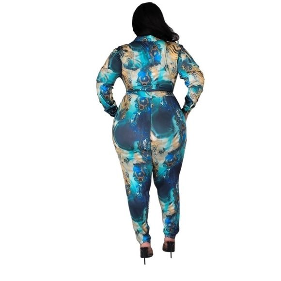 𝅺plus size 2 piece multi color set - Picture 2 of 4
